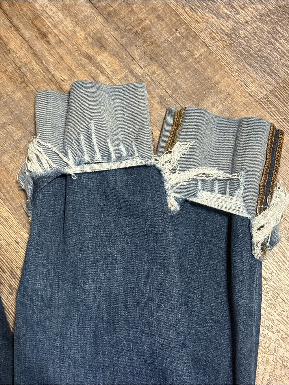 Judy Blue Skinny Fit Jeans Size 9/29 Distressed Frayed Cuff Stretch Denim - Picture 7 of 10